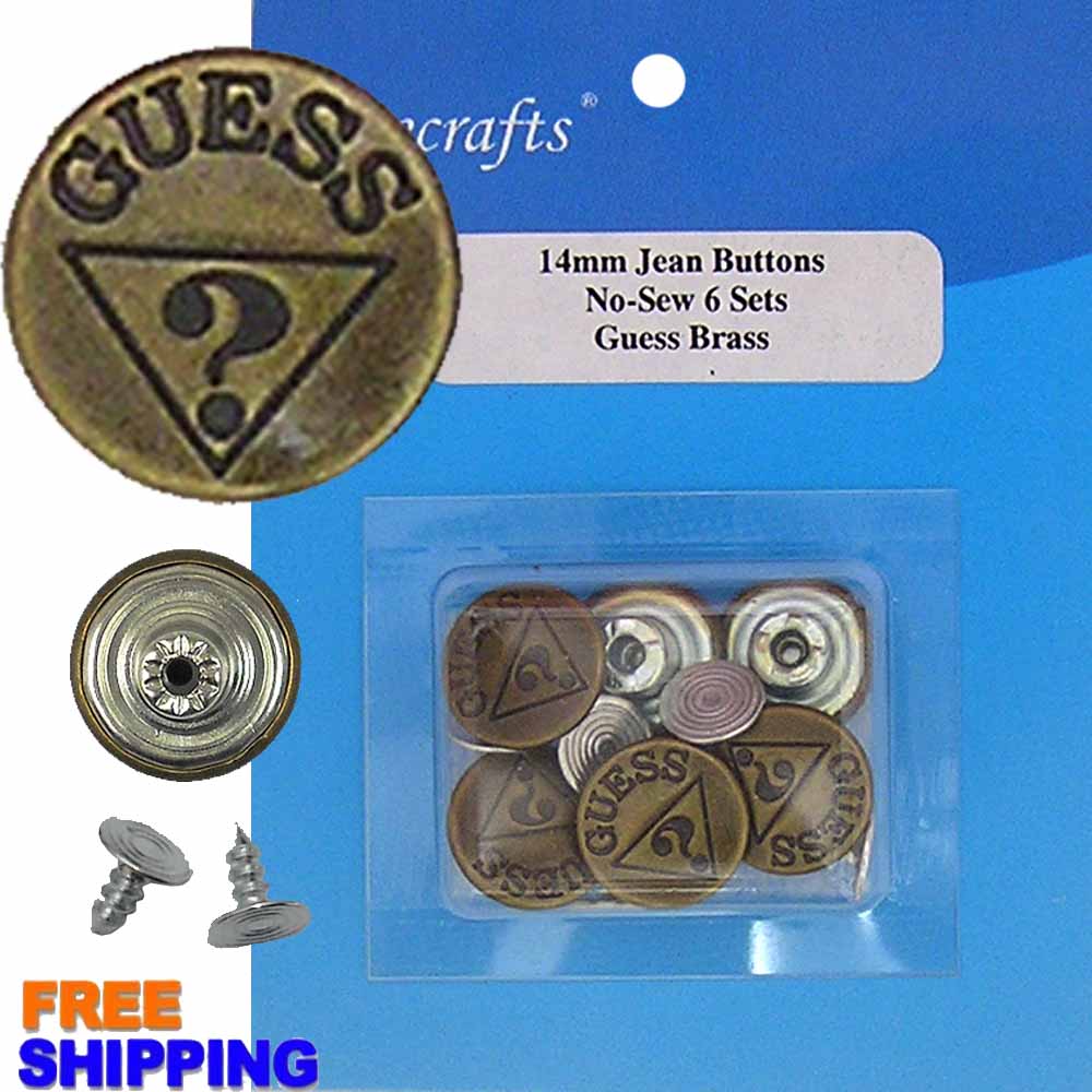 Jean Button - Antique Brass