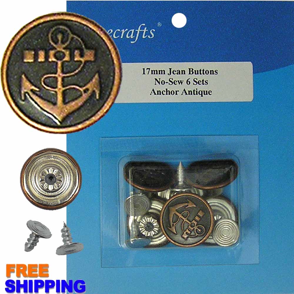 Jean Button - Anchor Copper 