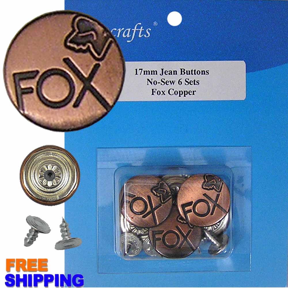 Jean Button - Fox Copper 