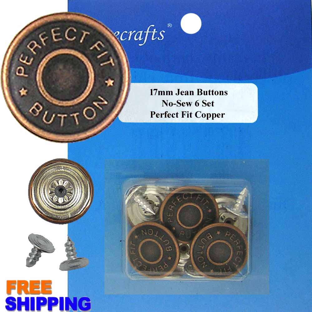 Jean Button - Perfect Fit Copper