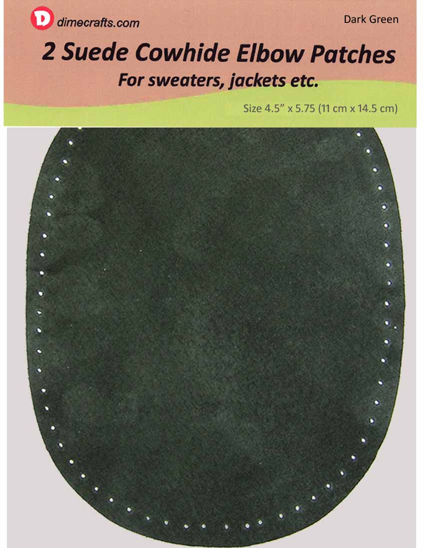 Natural Suede — Dark Green