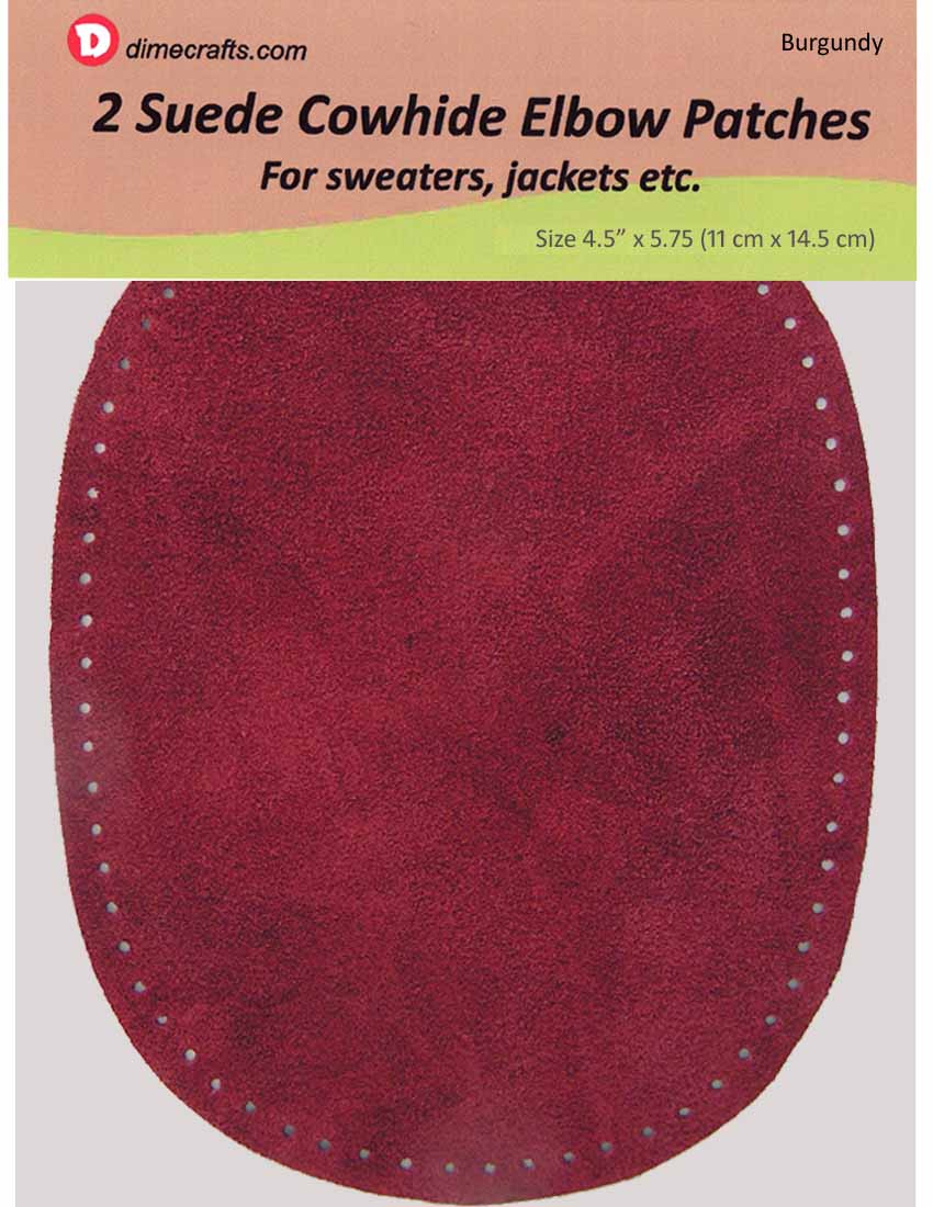 Natural Suede  — Burgundy