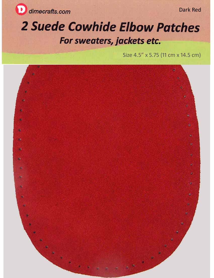 Natural Suede — Dark Red