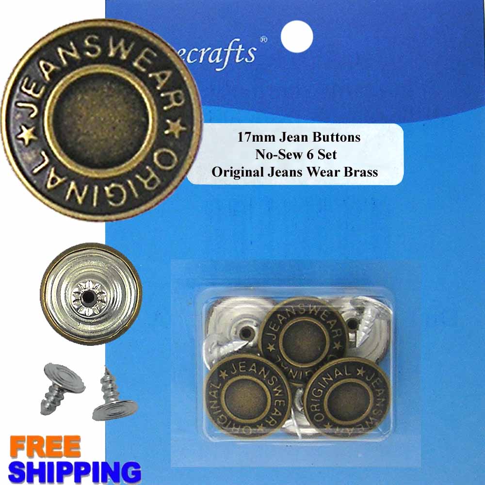 Jean Button - Original Jeans Wear Brass