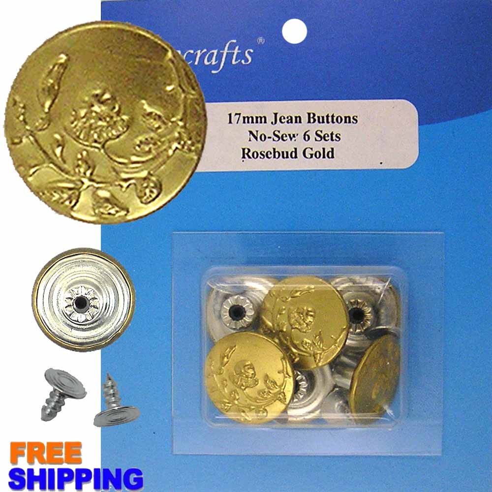 Jean Button - Rosebud Gold 